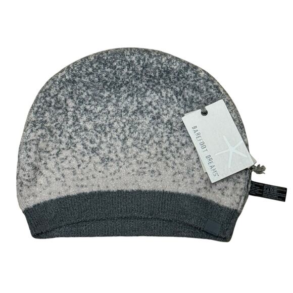 Barefoot Dreams CozyChic Lite Confetti Beanie Smokey Green Fog Gray NWT - Picture 3 of 5